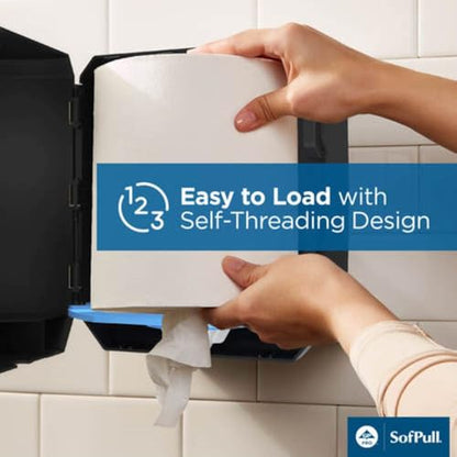 SOFPULL® CENTERPULL Regular Paper Towel Dispenser Starter KIT BY GP PRO (GEORGIA-PACIFIC), 1 Dispenser, 1 Towel ROLL