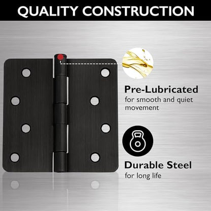 Design House Interior Door Hinge, 4", Oil Rubbed Bronze - color: Oil Rubbed Bronze