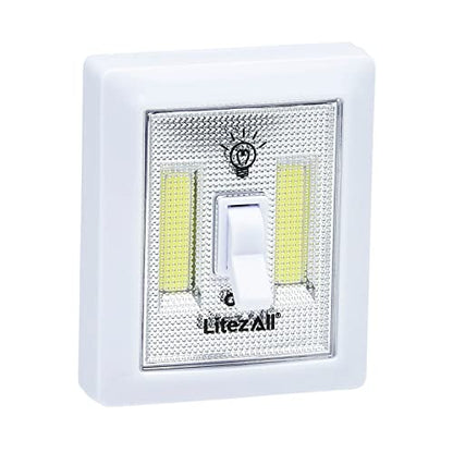 LITEZALL COB LED WIRELESS MINI LIGHT SWITCH 4 PACK - style: 4-Pack