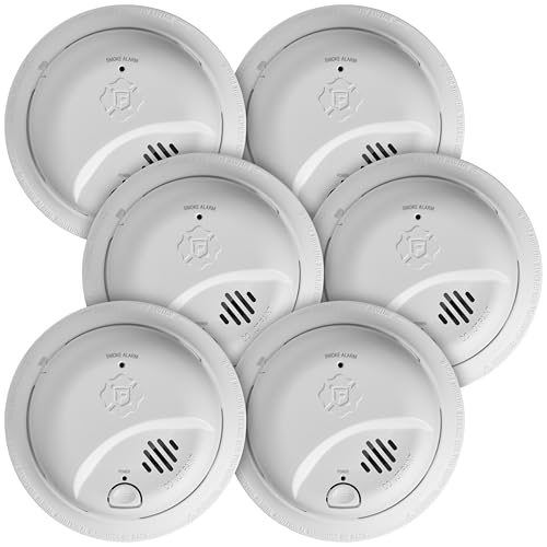 First Alert Hardwire Smoke Alarm - size: 6-Pack, style: Precision Detection