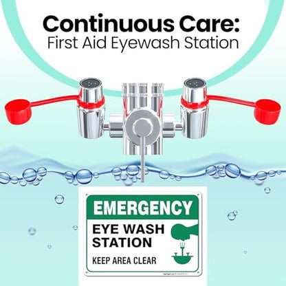 Eye Wash Kit, Faucet Mounted Emergency Eye Wash Station - 4 Pack - color: Red, size: Pack of 4