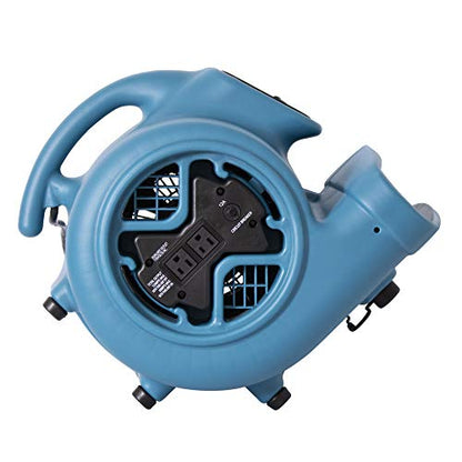 XPOWER P-600A Pro 1/3HP 2600 CFM Centrifugal Air Mover, Carpet Dryer, Floor Fan, Blower, for Water Damage Restoration, Janitorial, Plumbing, Home Use