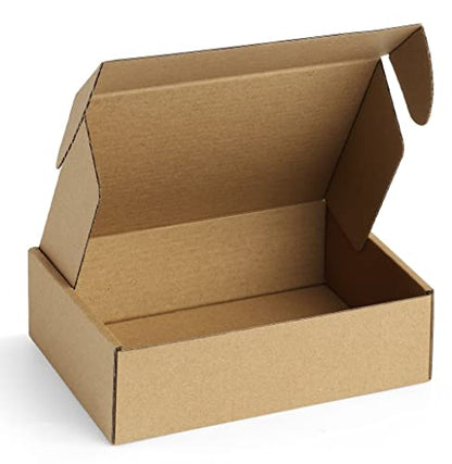 Famagic 9x6x2 Small Shipping Boxes for Shipping, Gift, Brown Boxes, 12 pack - color: Brown, size: 9x6x2" 12pcs