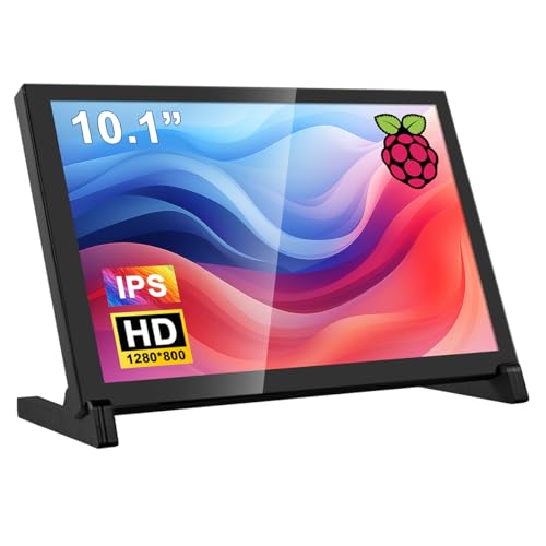 Hosyond 10.1" IPS LCD Capacitive Touchscreen Monitor HDMI Display 1280x800 for Raspberry Pi 5/4/3B+ Xbox PS4 Windows 7/8/10 - size: 10.1" Display-Y