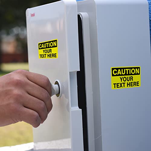 Custom Caution Stickers, Create Your Own Signs, Personalized Outdoor Signs, Danger High Voltage Stickers, Waterproof