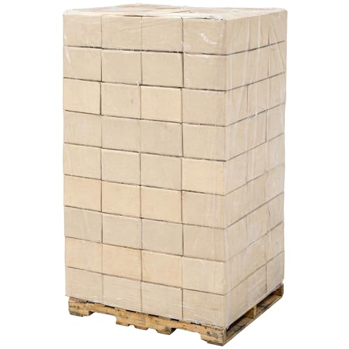 APQ Pack of 75 Plastic Pallet Covers 50 x 46 x 86. Clear Reusable Low Density Polyethylene Pallet Bag Covers 50x46x86. Thickness 3 mil. Ideal for Industrial Needs, Warehousing, Transportation. - size: 50" x 46" x 86" / 3 mil / 75 Pack