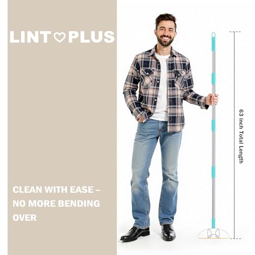 63“Ultra Long Carpet Rake by LINTPLUS-Heavy Duty Carpet Scraper & Pet Hair Remover for Deep Cleaning, Efficient Dog Hair Remover for Carpets,Rugs,Furniture-Durable Carpet Rake for Home Use
