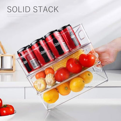 7 Pack Refrigerator Organizer Bins - size: 7 Pack
