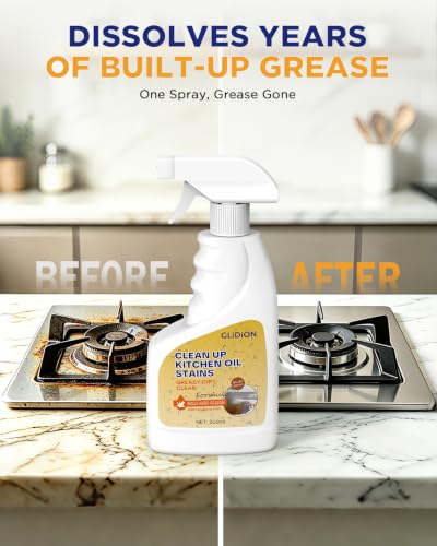 Heavy Duty Kitchen Degreaser Spray with Foam Sprayer, 16.9 Fl Oz - size: 16.9 Fl Oz (Pack of 1)