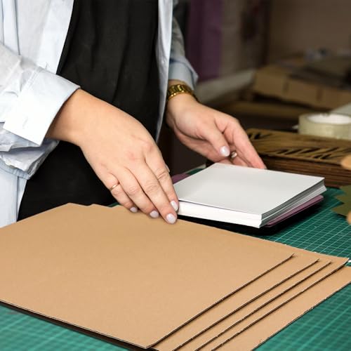 Feifeiya 30 Pack Corrugated Cardboard Sheets 12 x 20 Inch Large Flat Cardboard Sheets Packaging Inserts Flat Square Inserts for Shipping Packing Mailing Crafts - size: 12 x 20 Inch