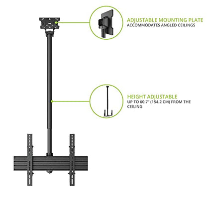 Kanto CM600 TV Ceiling Mount for 37-70 - style: Indoor - For 37" to 70" TVs - Black