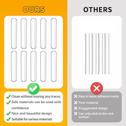 10pcs,Wall Bumpers,Door Stoppers,Furniture Bumper,Silencing Pads - size: 6.3cm*1cm(2.48in*0.39in)