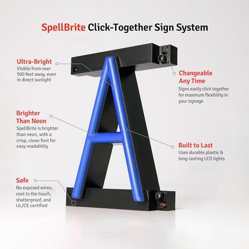 SpellBrite LED Neon BONGS Sign for Business - Blue, 21" x 6" - color: Blue, size: BONGS (21"x6.3")