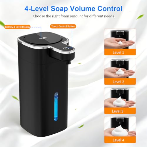 Electric Foaming Soap Dispenser - color: Black