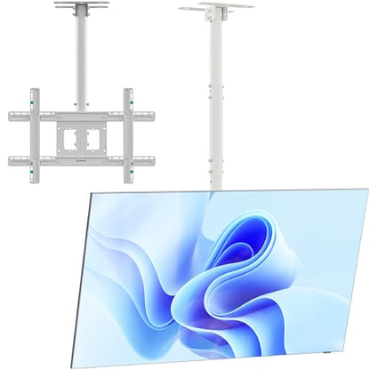 ONKRON Ceiling TV Mount 32-80 Inch, 150 lbs, VESA 100x100-600x400, White - color: White
