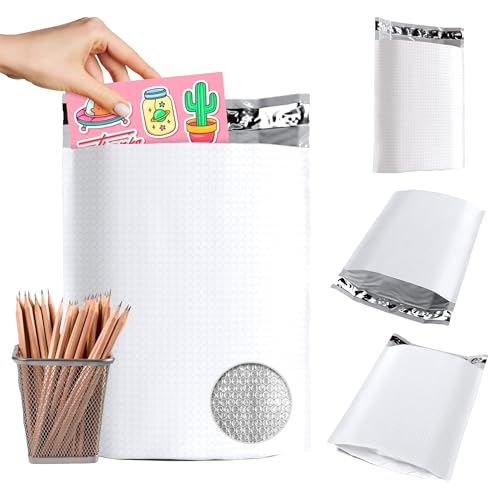 ABC PACK & SUPPLY White Bubble Mailers, 10.5 x 15.75 x 4 Inch, Pack of 10, Waterproof Self-Seal Padded Shipping Envelopes with Bottom Gusset for Secure Packaging - size: 10.5" x 15.75" x 4" / 10 Pack