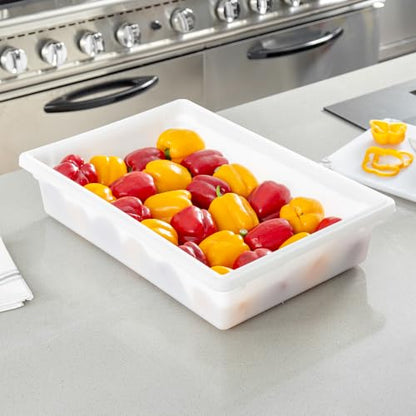 Restaurantware 26 x 18 x 6 In White Plastic Food Storage Box, 1 Count
