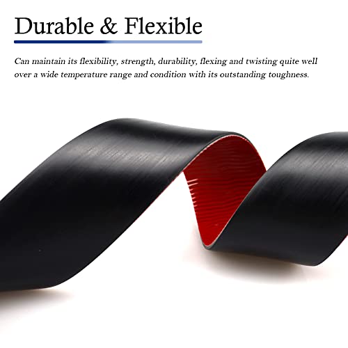 LSGCQ Neoprene Rubber Strips with Adhesive Backing Rubber Sheets - size: 3” Wide x 1/5" Thick x 10' Long