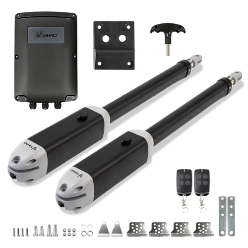 Automatic Gate Opener with Remote Complete Kit for Swing Gate Up to 880lb 10FT per Arm, Electric Gate Opener Medium Duty Dual Swing Gate Opener Automatic Gate Motor 62W 24VDC (SW400DC) - size: SW400DC