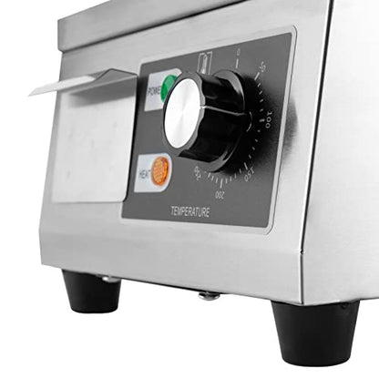 Electric Countertop Flat Top Griddle 11x15.7in Commercial Teppanyaki Grill - color: 1300W, 11"x15.7"