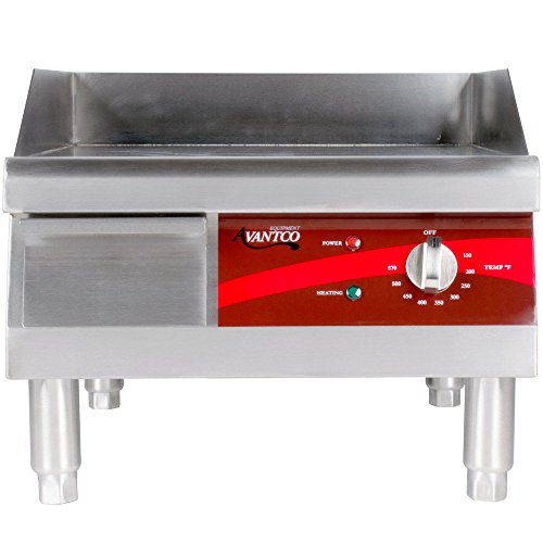 Avantco EG16N 16`` Electric Commercial Countertop Griddle ;supply_by_wedchef
