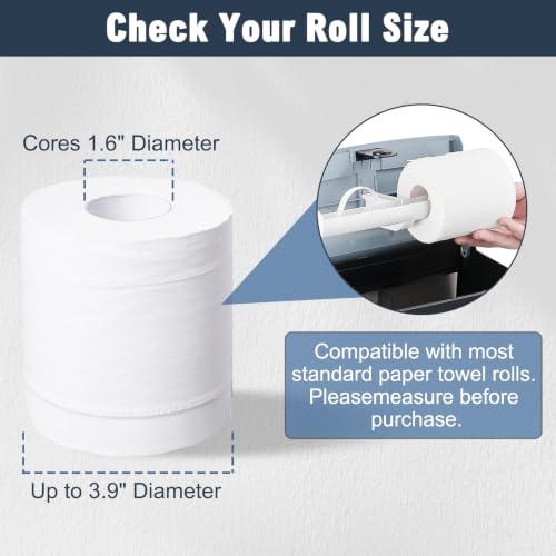 Double Toilet Paper Holder Wall Mount,Hold Two Rolls*4.5”,Black - color: Black, White, Gray