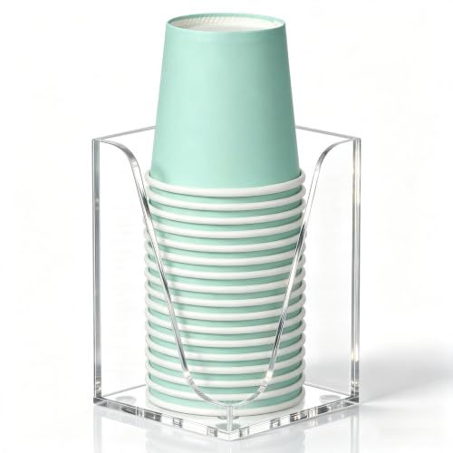 Cup Dispenser, Wall Mount Bathroom Cup Holder Fit 3oz Small Cups - color: Small