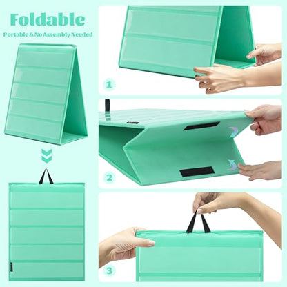 PACMAXI Double-Sided Portable Sticker Display Stand Organizer - color: Green