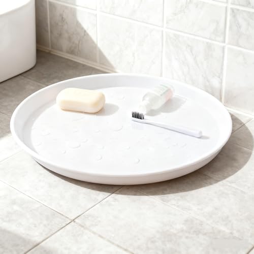 Xyskin Plastic Serving Tray, Non-Slip Round Serving Trays, 6-Pack