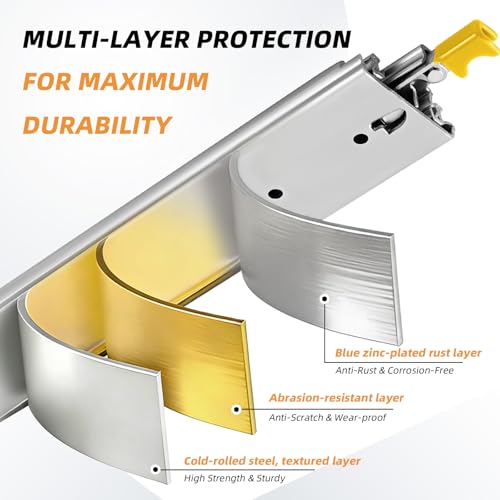 with Lock Heavy Duty Drawer Slides 12 14 16 18 20 22 24 26 28 30 32 34 36 40 44 48 52 56 60 Inch 500 Lbs Side Mount Full Extension Ball Bearing Rails Rail Tool Box Runner-W:76mm, 14 Inch - size: 14 Inch, style: Load:500 lb (With lock) -W:76mm