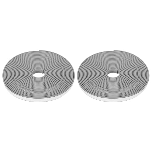 2PCS Smoke Fire Seal Strip 19.7 Feet 10mm/0.39"Wx2mm/0.08"T Grey - color: Gray, size: 19.7 FT x 10mm / 0.39" W x 2mm / 0.08" T