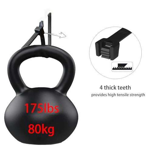 60 Inch Extra Long Zip Ties Heavy Duty For Outdoor Use,175 Pounds Tensile Strength,UV Resistant,8 Pieces,Black (Pack of 2) - size: 60 Inch,175 Pounds Tensile Strength (Pack of 2)