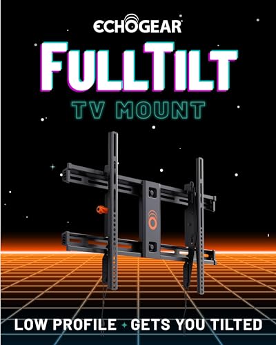 ECHOGEAR Tilting TV Wall Mount for 40” – 90” TVs up to 135lbs, 10 deg Tilt - size: For 40" - 90" TVs