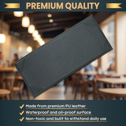 12 Pack 1 View Menu Holder Menu Covers 4.25" x 11" - size: 1 View