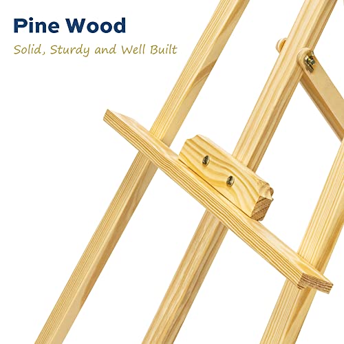 finenolo Wooden Easel Stand for Painting, 45" Adjustable Height Folding Art Easel for Canvas, Drawing, Wedding Signs & Posters, Ideal for Adults, Artists, Beginners, Students & Kids
