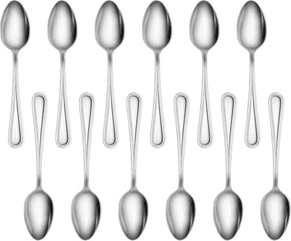 New Star Foodservice Bead Pattern Stainless Steel Serving Spoon, 7.8-Inch - size: Serving Spoon (7.8-Inch)