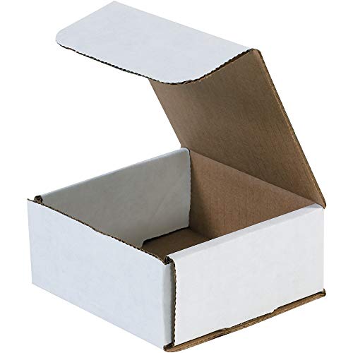 Box USA BMLR1 4 3/8"L x 4 3/8"W x 2"H, White (Pack of 50) - size: (013) 4 3/8" x 4 3/8" x 2", 50-Pack