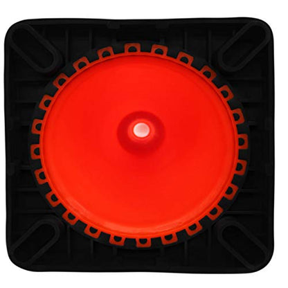 (Set of 5) RK 28" Orange Safety Traffic PVC Cones, Black Base with One Reflective Collar (5 Cones) - size: 5 Cones