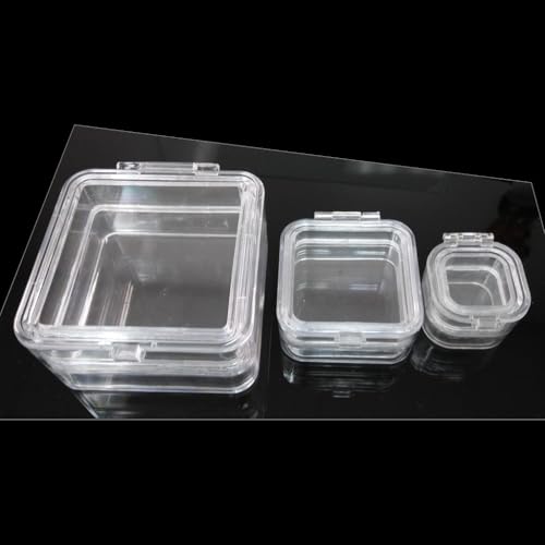 Hinged Display Boxes with Elastic Membranes for Safe keeping and Safe Shipping of Optics, Gem Stones, Diamonds, Paper Currency, Coins, Watch parts & other Fragile collectible Item (1.25x1.25)