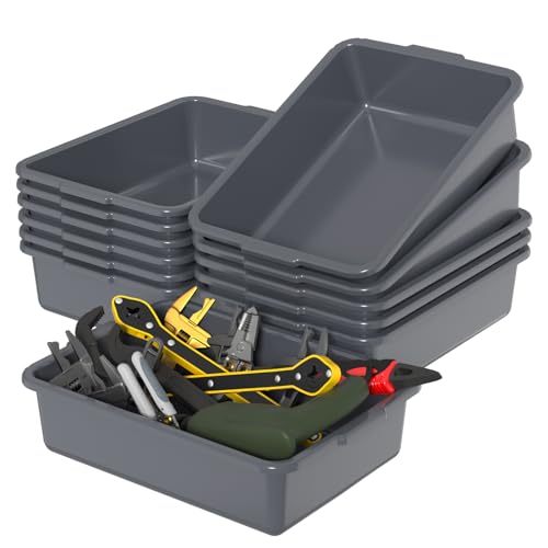 13 L Small Commercial Bus Tubs, Restaurant Wash Basin, 12 Packs - size: 13 L without Lid