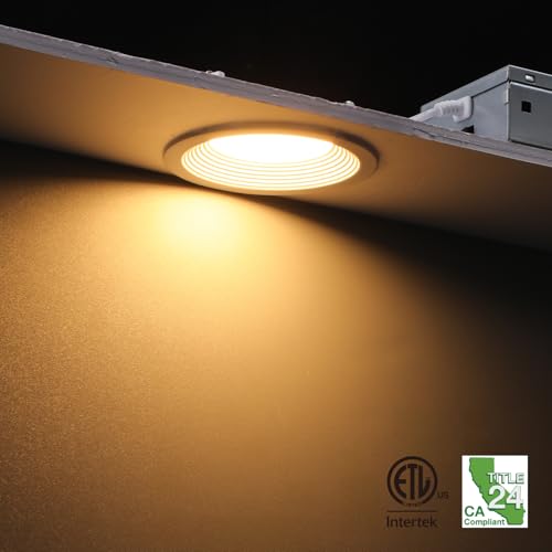 TORCHSTAR 8-Pack 5CCT 4 Inch Slim LED Recessed Lights, Anti-Glare, Aluminum - size: 4 inch