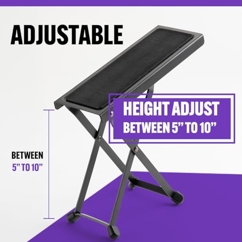 On-Stage FS7850B Guitar Foot Rest,Black