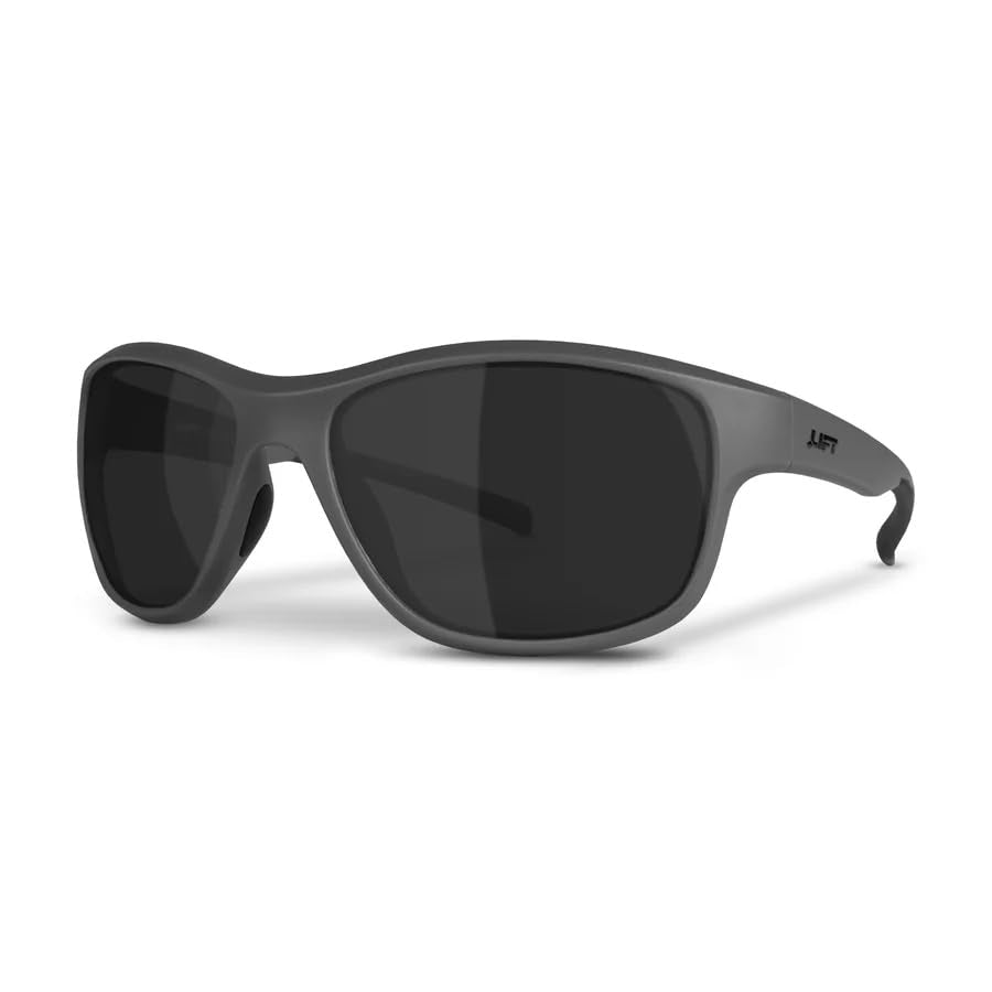 LIFT Delamo Safety Glasses, Medium–Large Fit, ANSI Z87.1 Polycarbonate - color: Dark Grey/Smoke, size: One Size