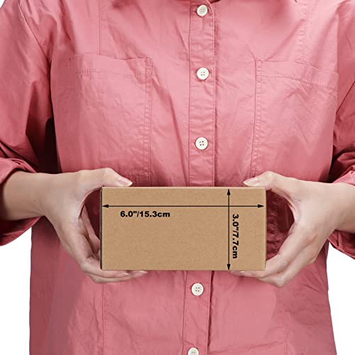 Edenseelake 40 Pack 6x4x3 inches Shipping Boxes Small Cardboard Boxes for Packing, Moving, Mailing, Brown - color: 40 packs（Brown), size: 6x4x3 inch