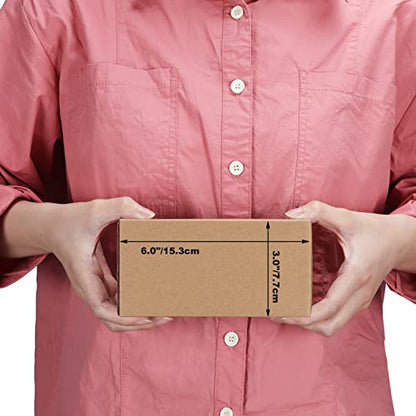 Edenseelake 40 Pack 6x4x3 inches Shipping Boxes Small Cardboard Boxes for Packing, Moving, Mailing, Brown - color: 40 packs（Brown), size: 6x4x3 inch
