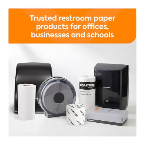 Coastwide Professional Recycled Jumbo Toilet Paper, 2-Ply, 6 Rolls - size: 1 Count (Pack of 6), style: 1,000 ft.