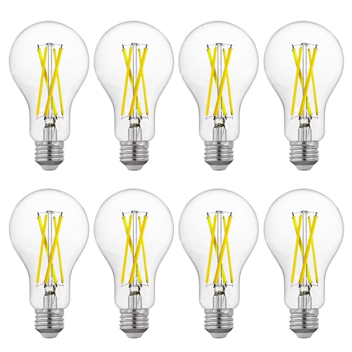 FLSNT 100W Eqv Dimmable A21 LED Bulbs, 1600LM, 5000K Daylight, E26, 8 Pack - color: 100w 5000k Daylight, size: 8 Count (Pack of 1)