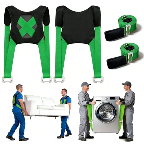 Moving Straps 2-Person Heavy Lifting System Efficient & Safe Transport for Sofas, Wardrobes and Heavy Objects Transport Heavy Items Up to 880lbs Furniture Moving Straps