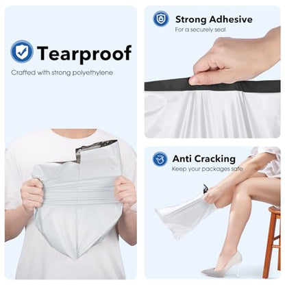 Fuxury 10x13" Poly Mailers 2000Pcs,Bulk Shipping Bags For Clothing,White - color: White, size: 10x13" 2000pcs