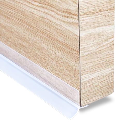 Huakaile T-Shaped Clear Door Draft Stopper Blocker, 9.8 Ft x 1.3" Silicone Weather Stripping Window Seal Strips, Self-Adhesive Waterproof Shower Door Bottom Sweep for Insulation Gap - size: 3 Meter